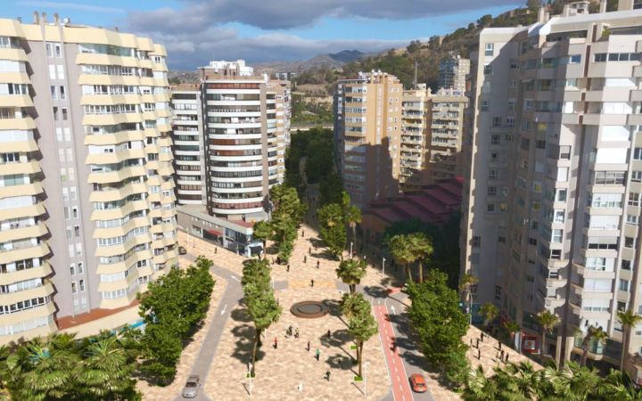 eje litoral peatonalización avenida canovas del castillo